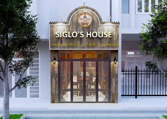 Thiết kế showroom rượu Siglos House