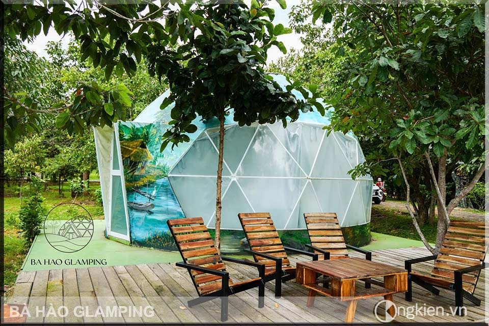 Bà Hào glamping view 2
