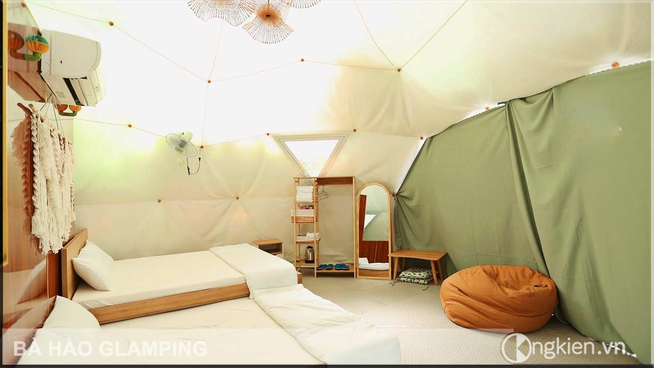 Nội thất dome house sang trọng tại Bà Hào Glamping view 5
