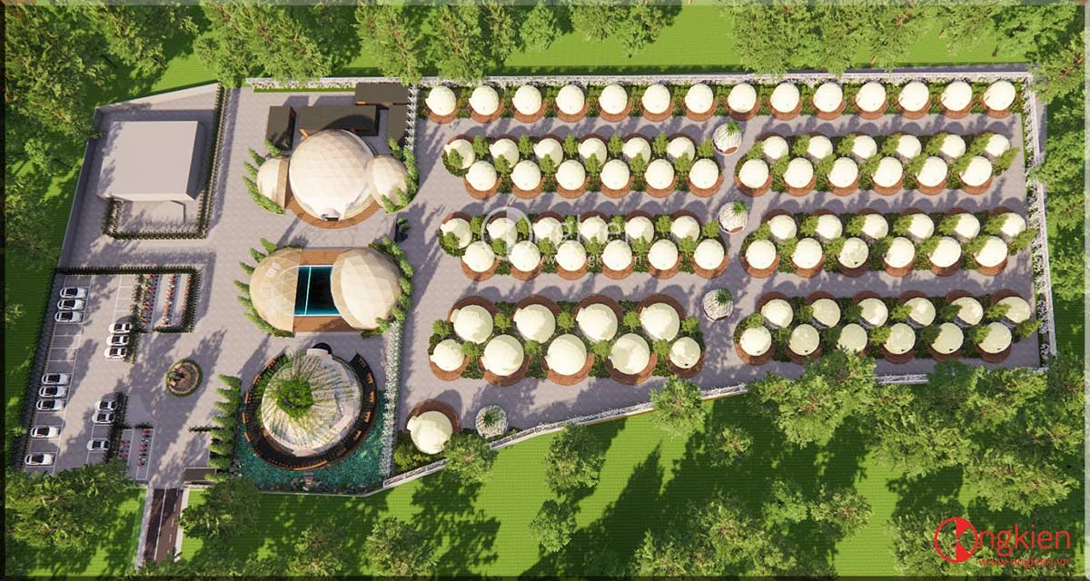 Thiết kế thi công glamping dome ở Phan Thiết