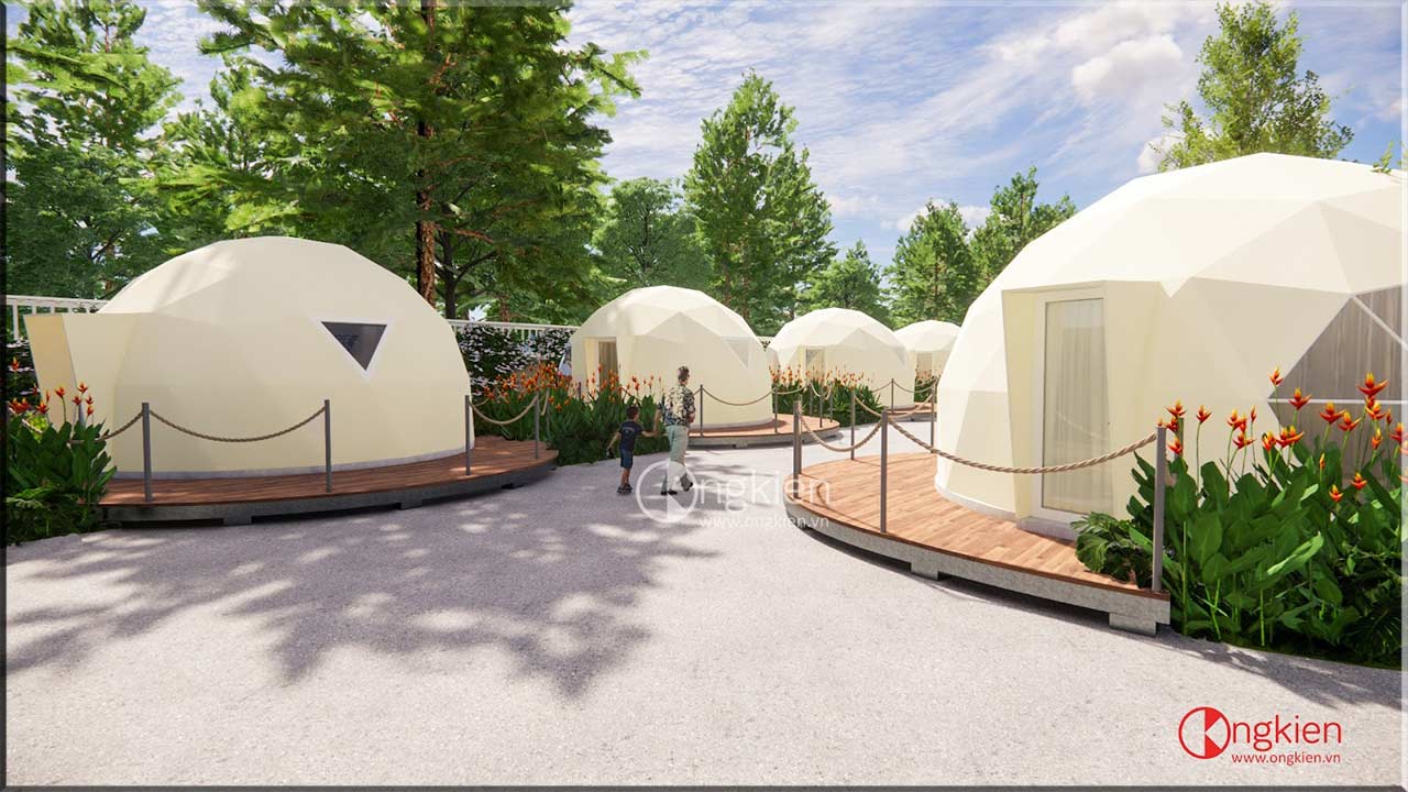 Thiết kế khu glamping nghỉ dưỡng