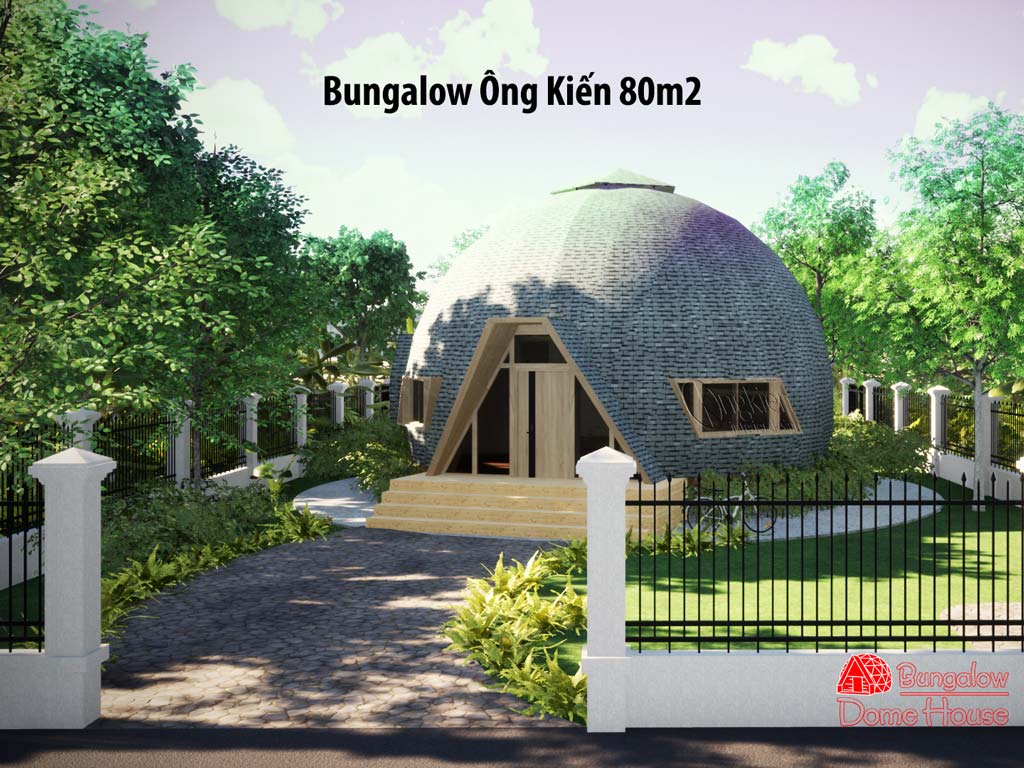 dome house 80m2 độc đáo ở Việt Nam