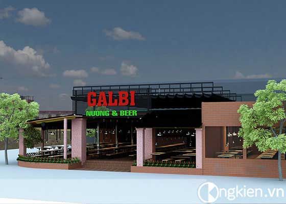 Thiết kế quán Galbi nướng & beer chi nhánh 2