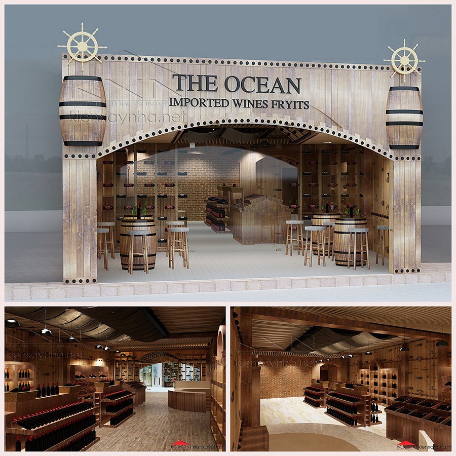 Thiết kế nhà hàng hầm rượu Ocean Beer