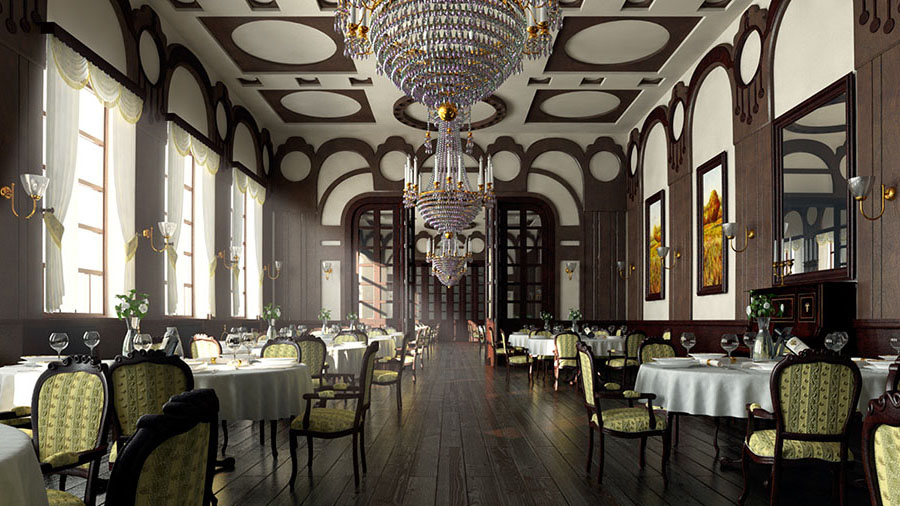 Thiết kế nhà hàng theo phong cách cổ điển Châu Âu