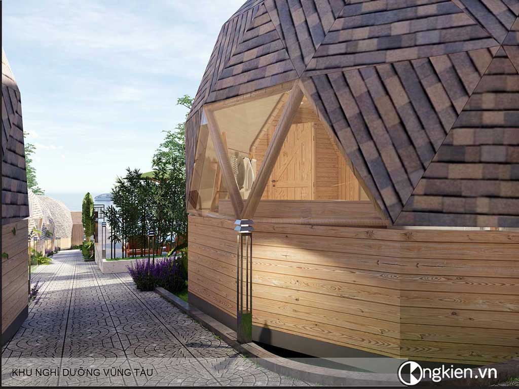 Thiết kế resort mini bungalow ở Vũng Tàu