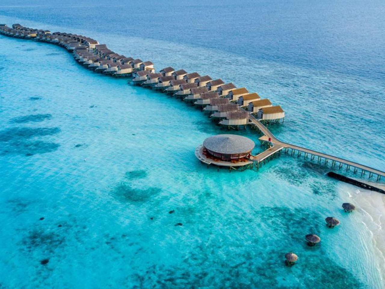 resort bungalow Maldives sang trọng