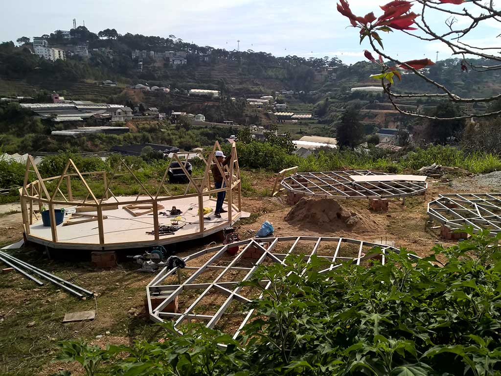 thi công xây dựng bungalow Đà Lạt