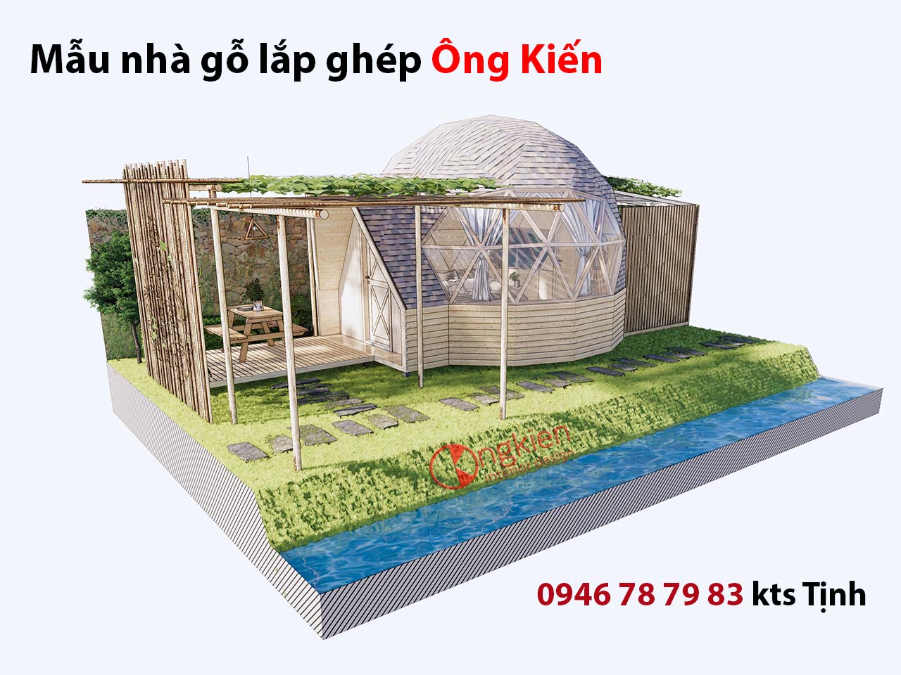 mẫu bungalow cao cấp của Ông Kiến