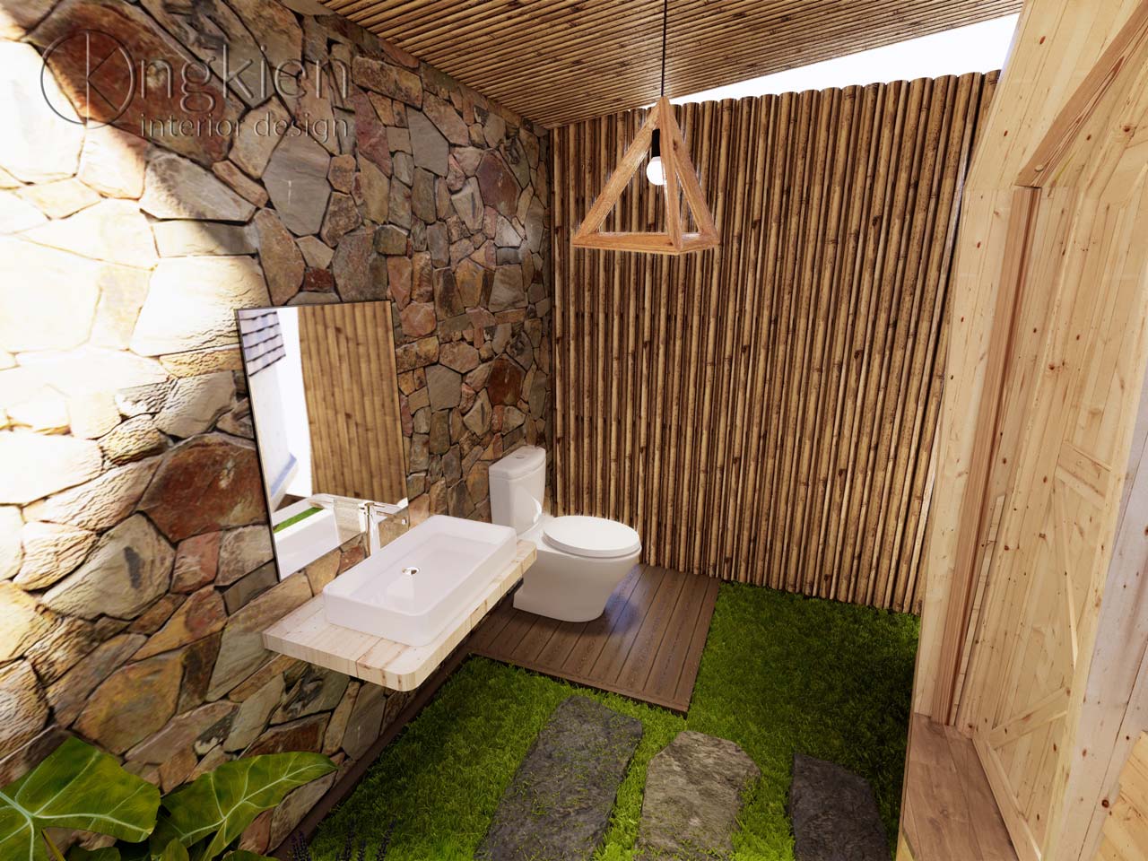 thiết kế toilet bungalow