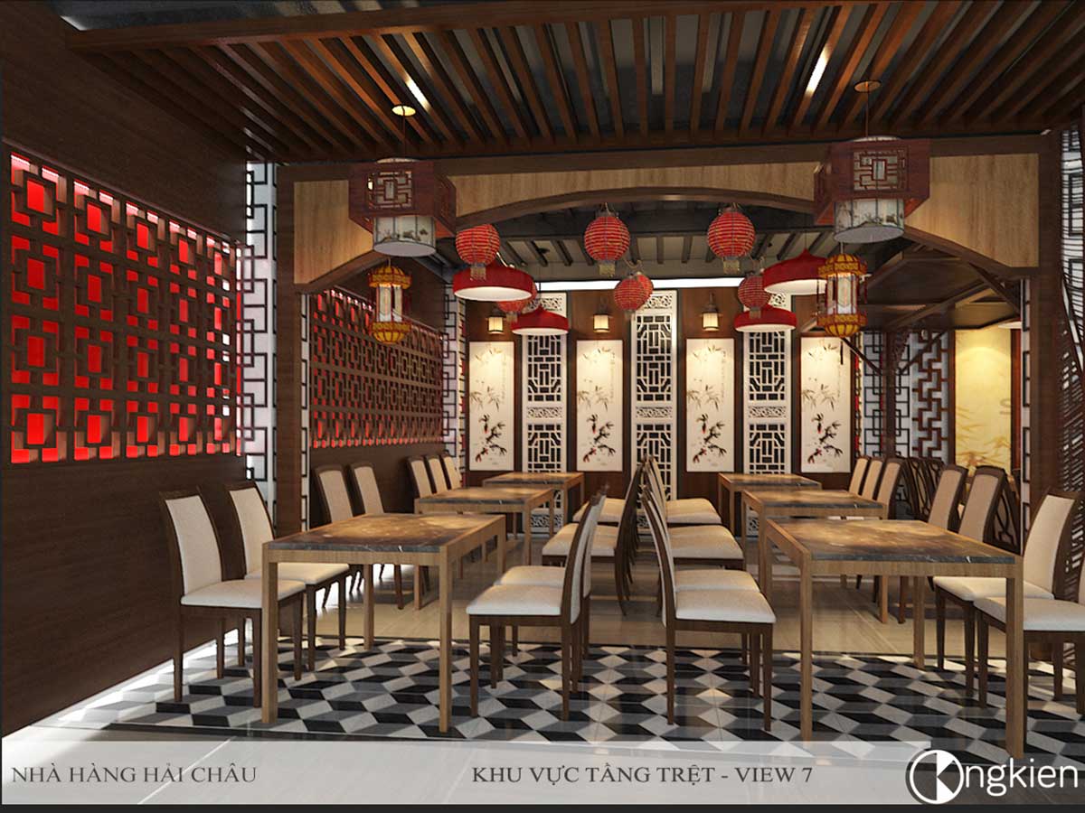 Thiết kế nhà hàng trung hoa Hải Châu