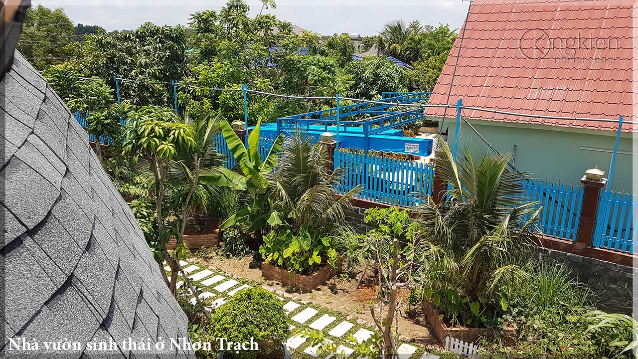 thi công hoàn thiện nhà vườn sinh thái ở Nhơn Trạch