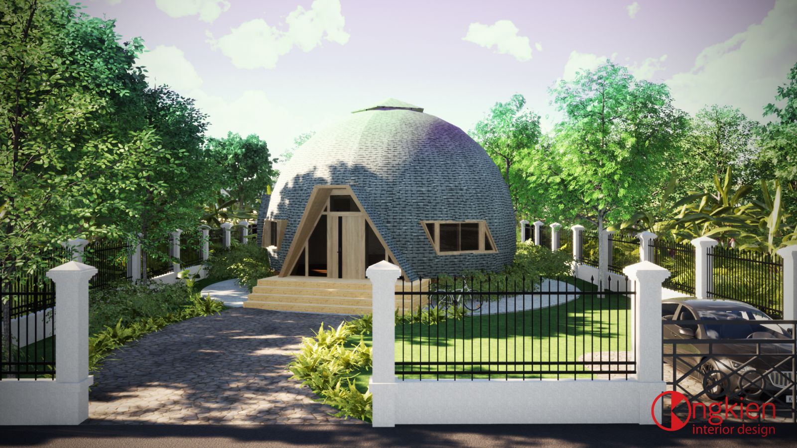 thiết kế nhà vườn sinh thái ở Nhơn Trạch