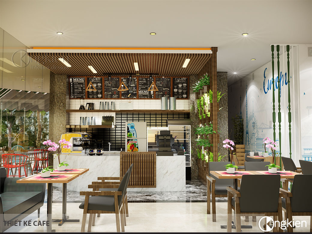 Thiết kế quán cafe Mộc ở Châu Đốc